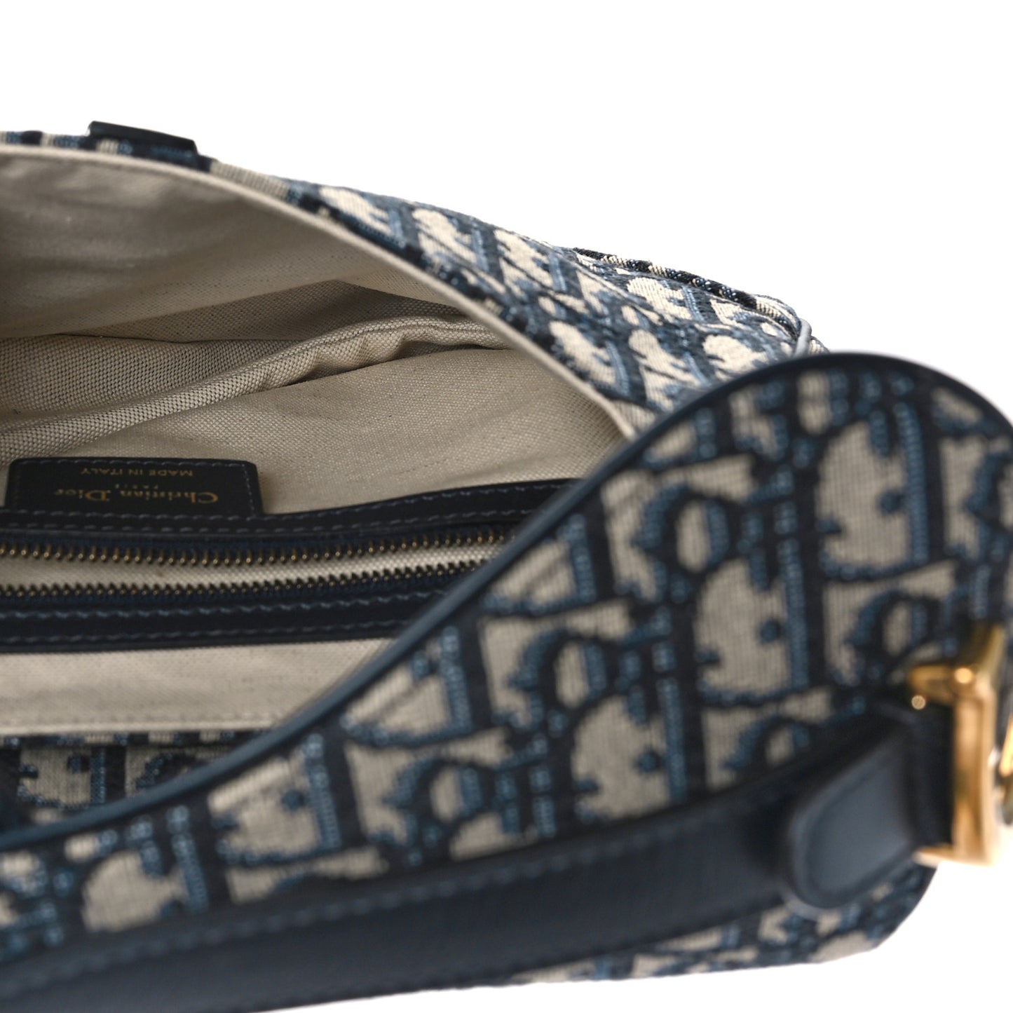 Oblique Saddle Bag Blue