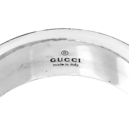 Gucci Sterling Silver Narrow GucciGhost Hamlet Skull Ring 56 7.5 4 of 6