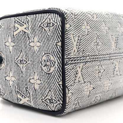 Louis Vuitton Monoglam Speedy Bandouliere 20 Blue 8 of 9