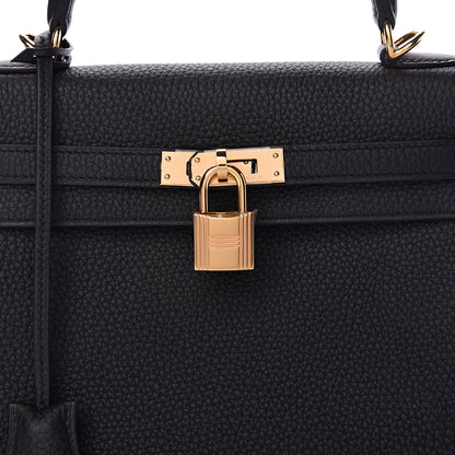 Hermes Togo Kelly Retourne 25 Black 39 of 40