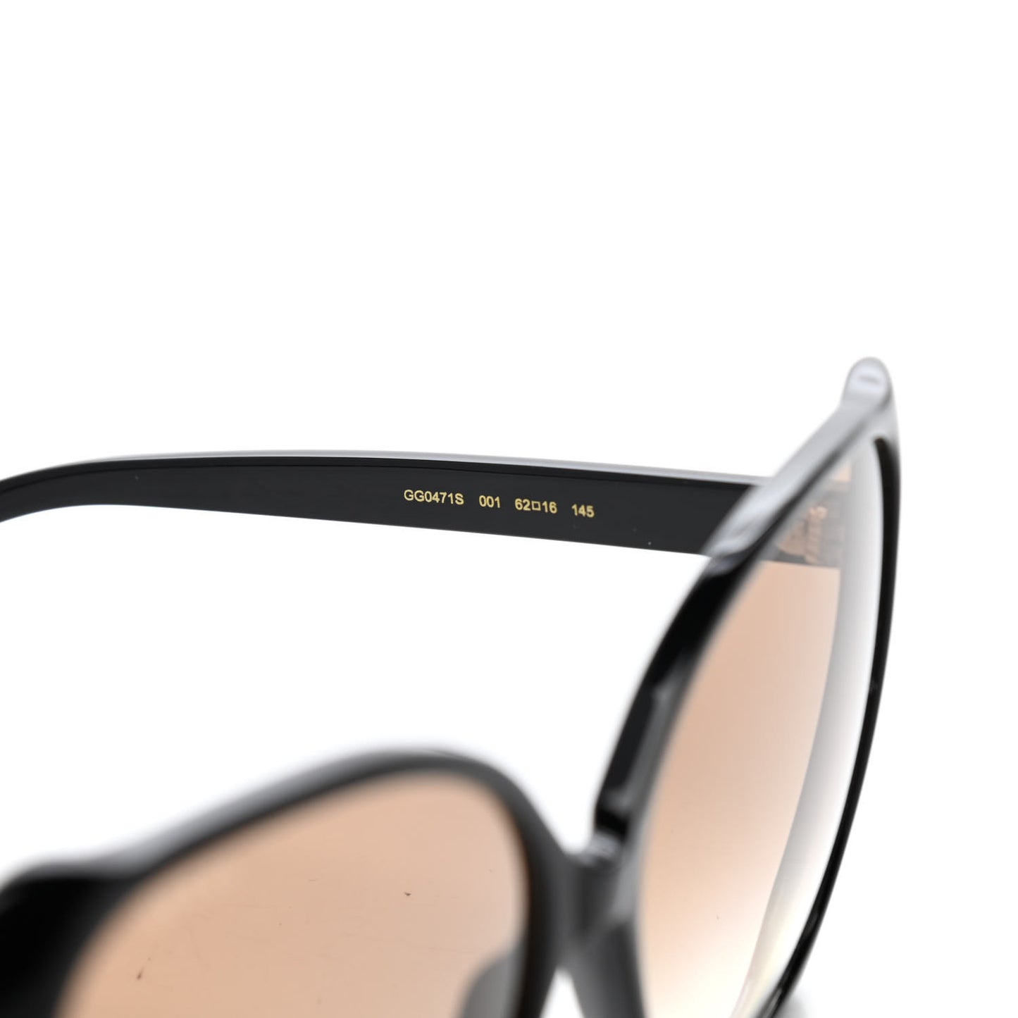 Acetate Oversize Square Frame Sunglasses GG0471S Black