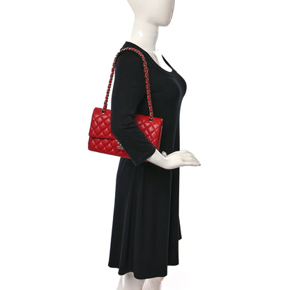 Chanel Caviar Quilted Medium Double Flap Red 2 of 10