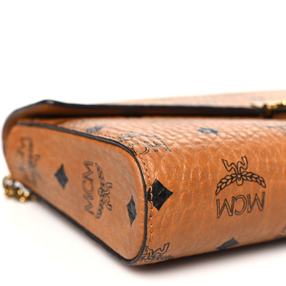 MCM Visetos Medium Patricia Wallet On Chain Cognac 9 of 12