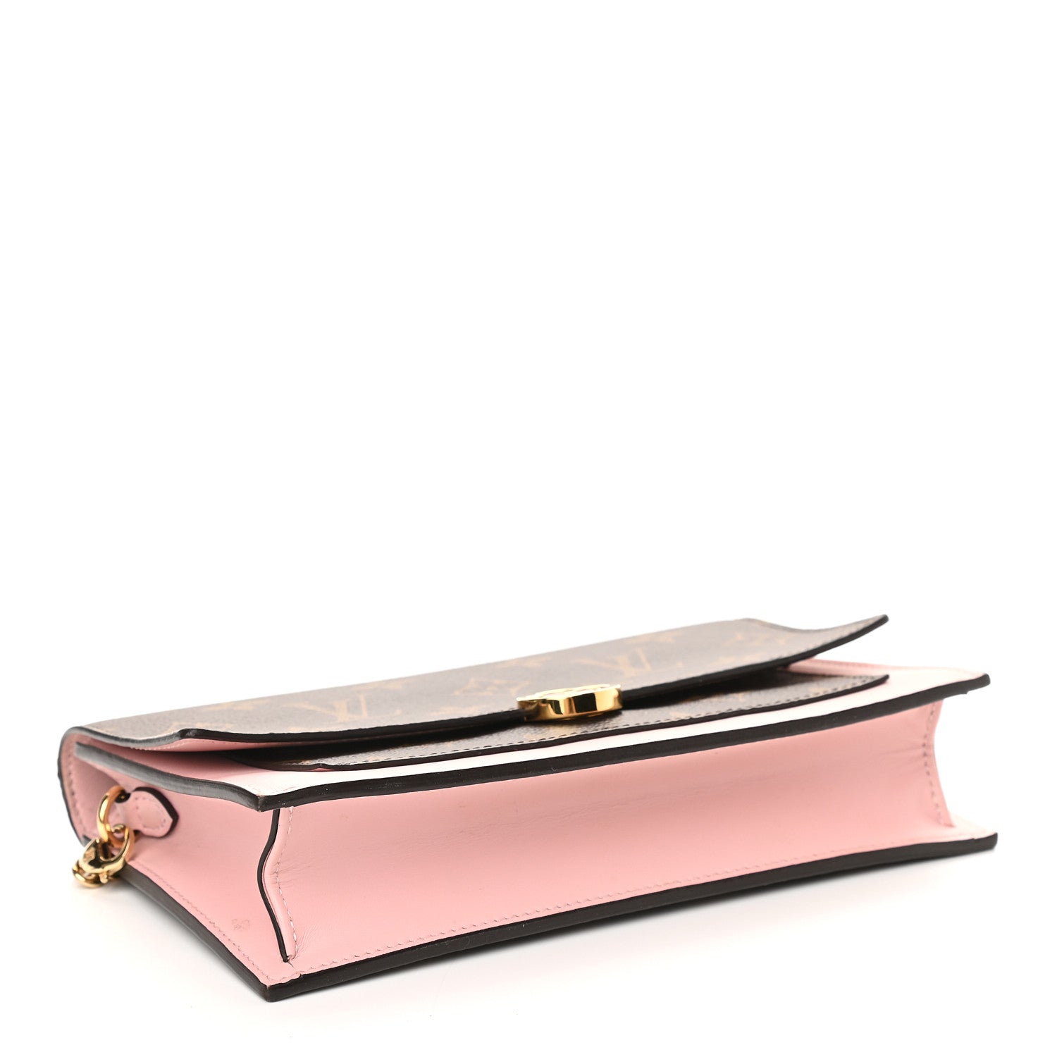 Louis Vuitton Monogram Flore Chain Wallet Rose Ballerine 4 of 12