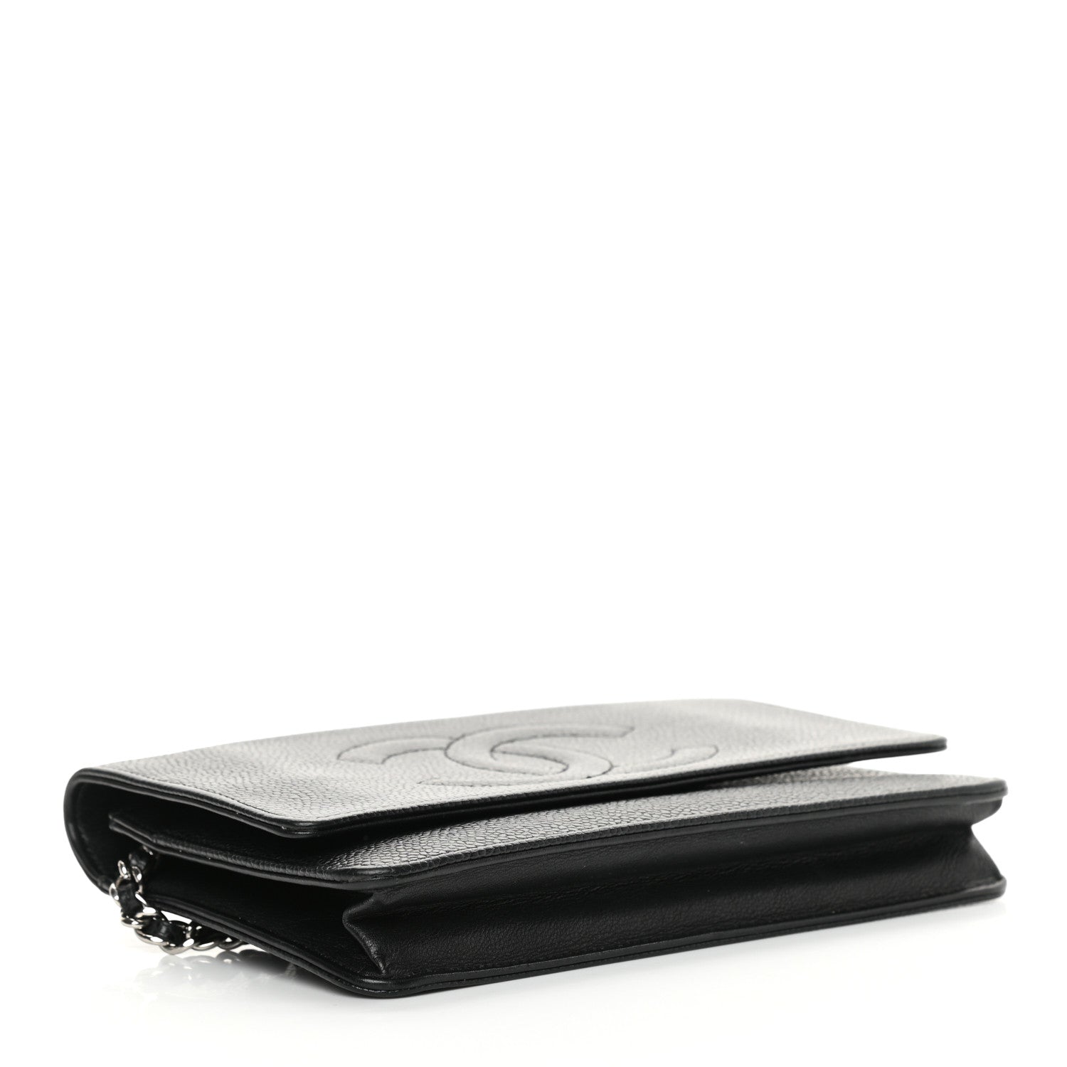 Chanel Caviar Timeless CC Wallet On Chain WOC Black 4 of 12