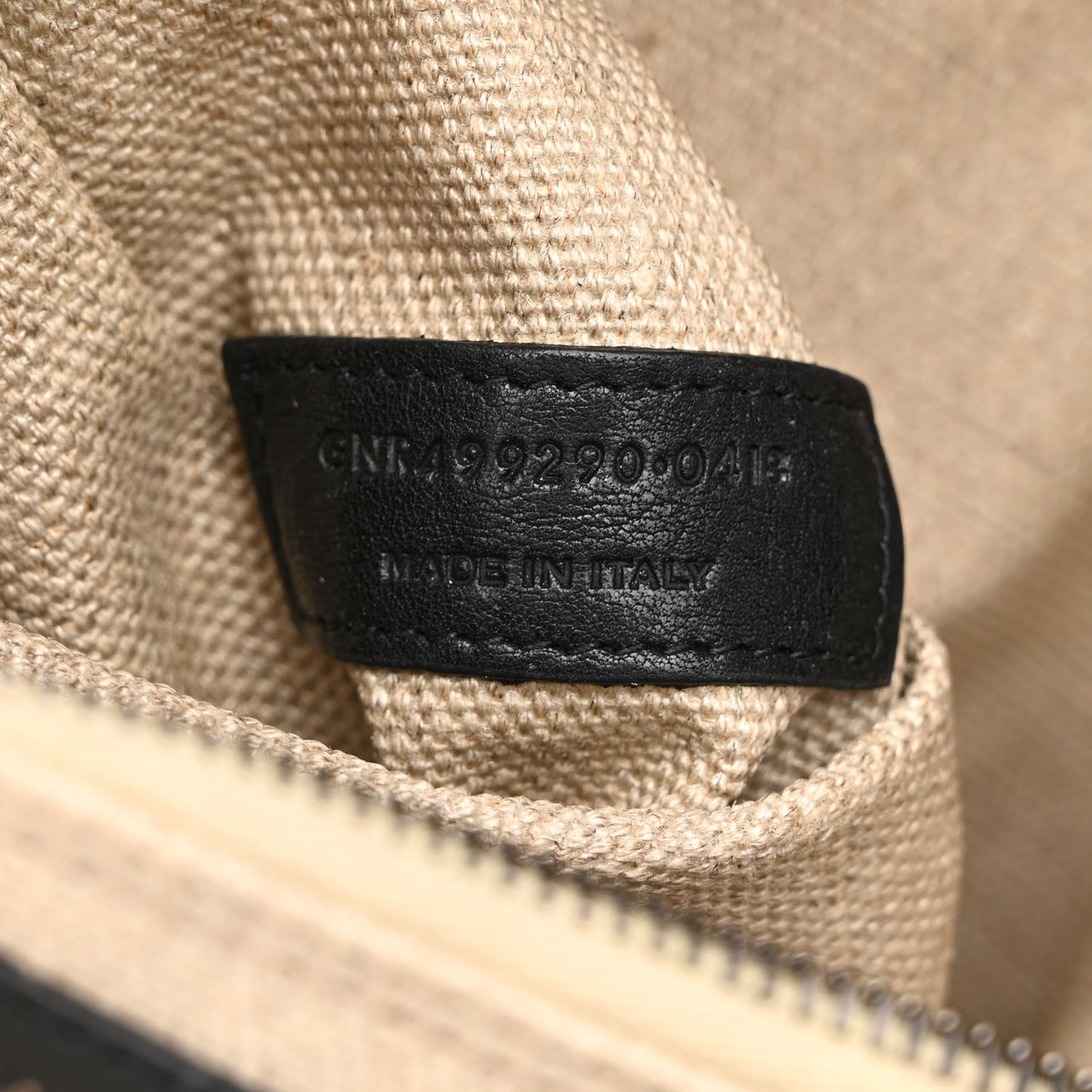 Linen Calfskin Rive Gauche Tote Optic White