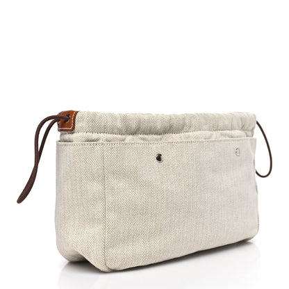 Hermes Canvas Barenia Fourbi 25 MM Pouch Naturel Fauve 3 of 9