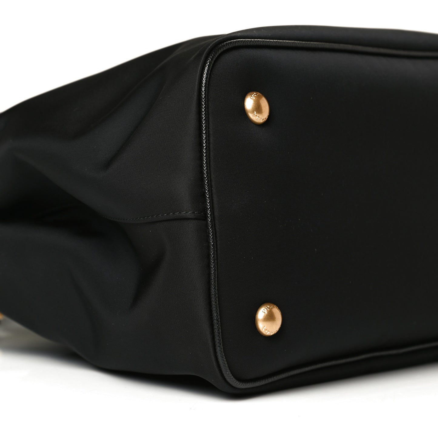 Tessuto Nylon Saffiano Small Tote Black