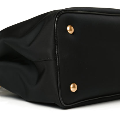 Prada Tessuto Nylon Saffiano Small Tote Black 7 of 9