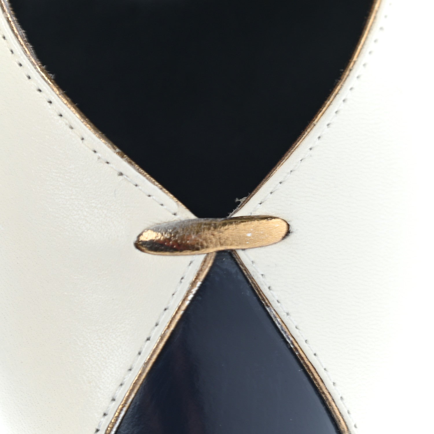 Saint Laurent Calfskin Lola Pumps 36.5 Pearl Navy 9 of 9