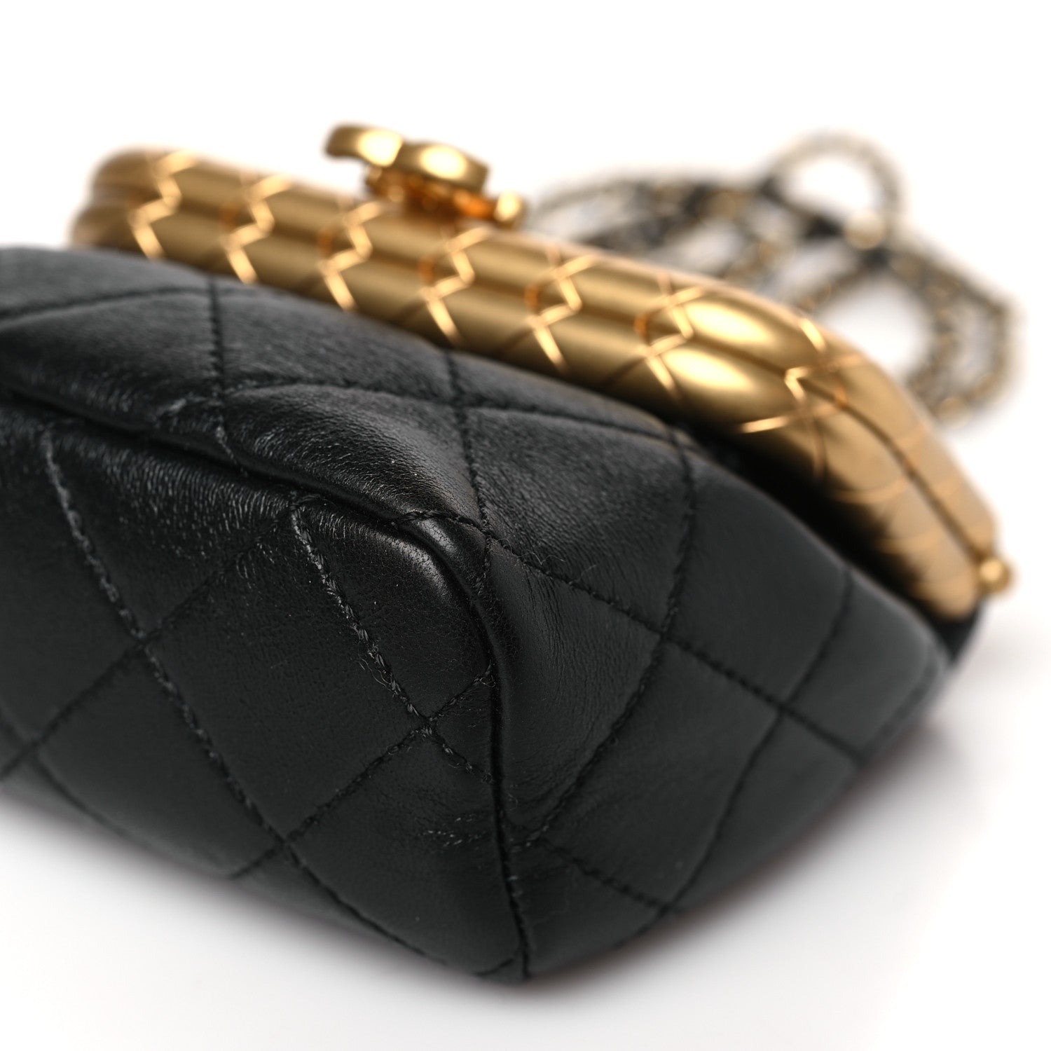 Chanel Lambskin Quilted Micro My Crush Bag Black 9 of 9