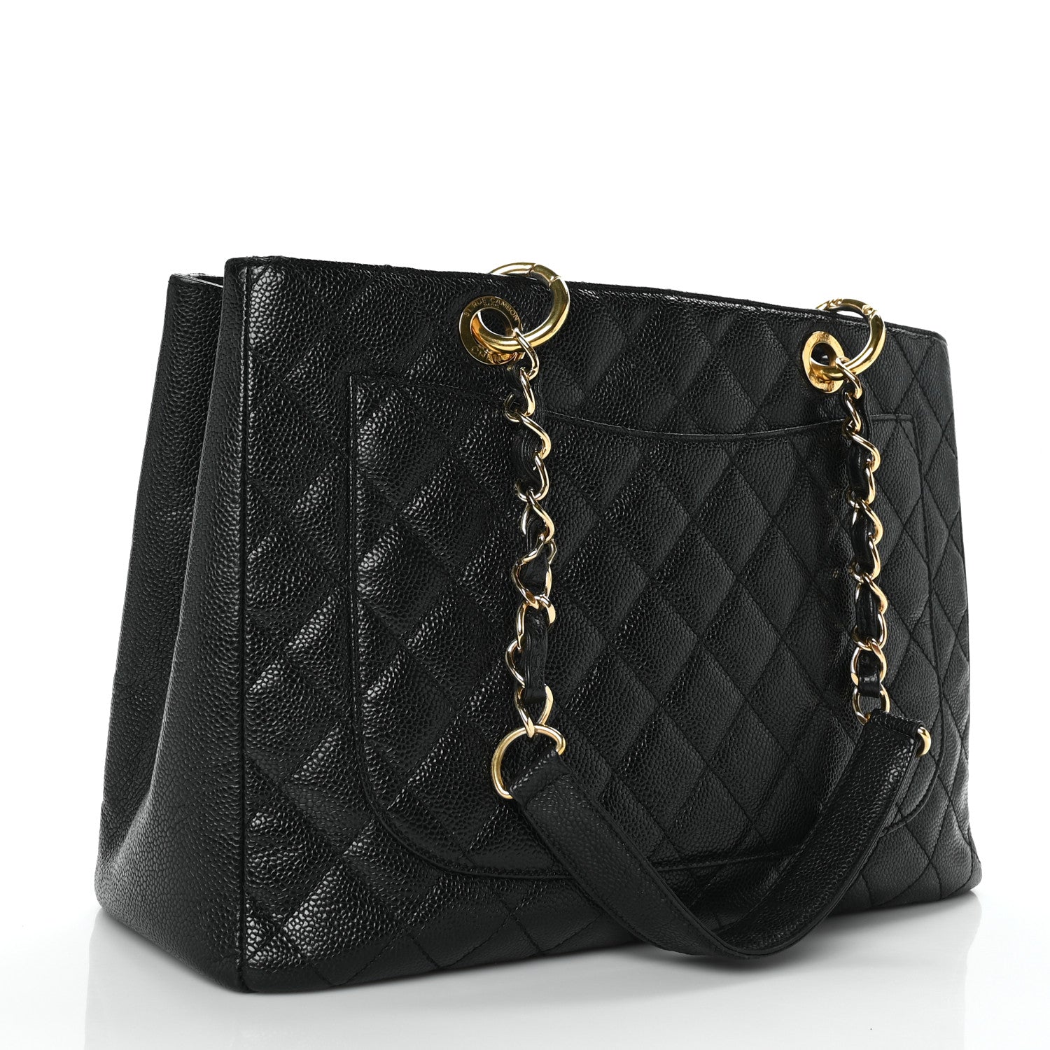 Chanel Caviar Quilted Grand Shopping Tote GST Black 4 of 10