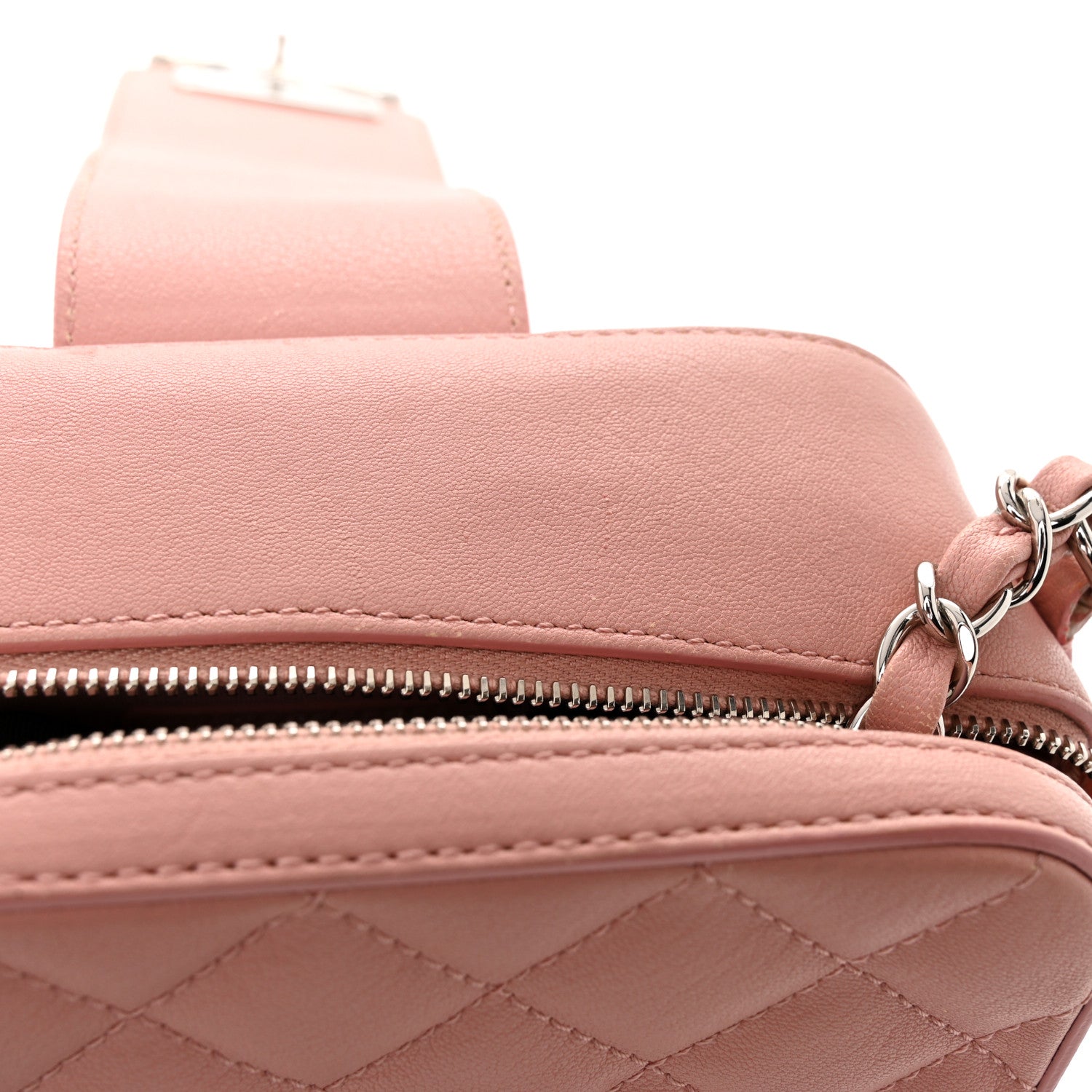 Chanel Lambskin Quilted Mini CC Box Camera Bag Pink 8 of 14