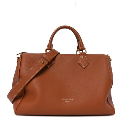 Louis Vuitton Grained Calfskin Low Key Speedy 30 Cognac 1 of 9