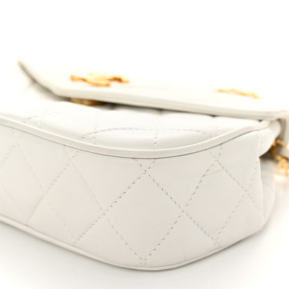Chanel Lambskin Quilted Tassel Flap White 11 of 11