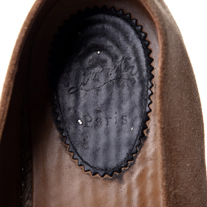Christian Louboutin Calfskin Suede Mens Rivalion Flat Espadrilles 45 Brown 8 of 12
