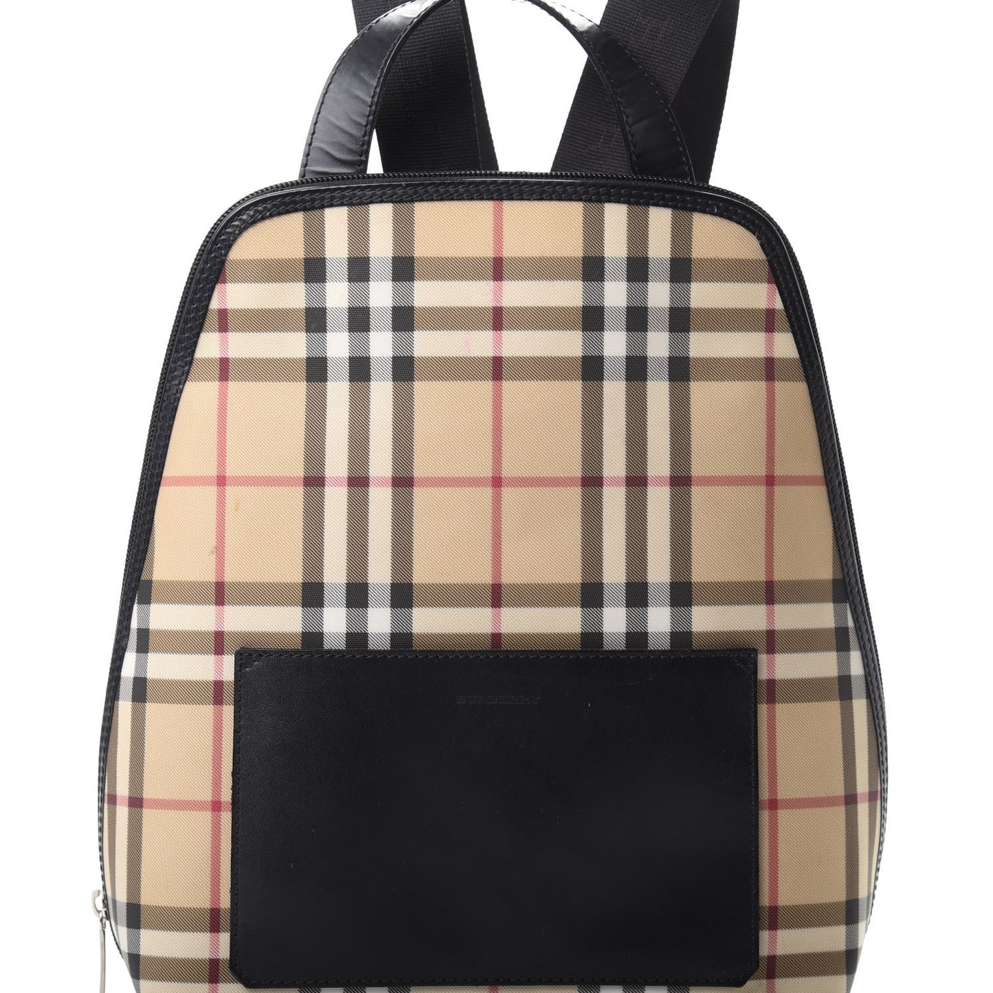 Canvas House Check Backpack Black