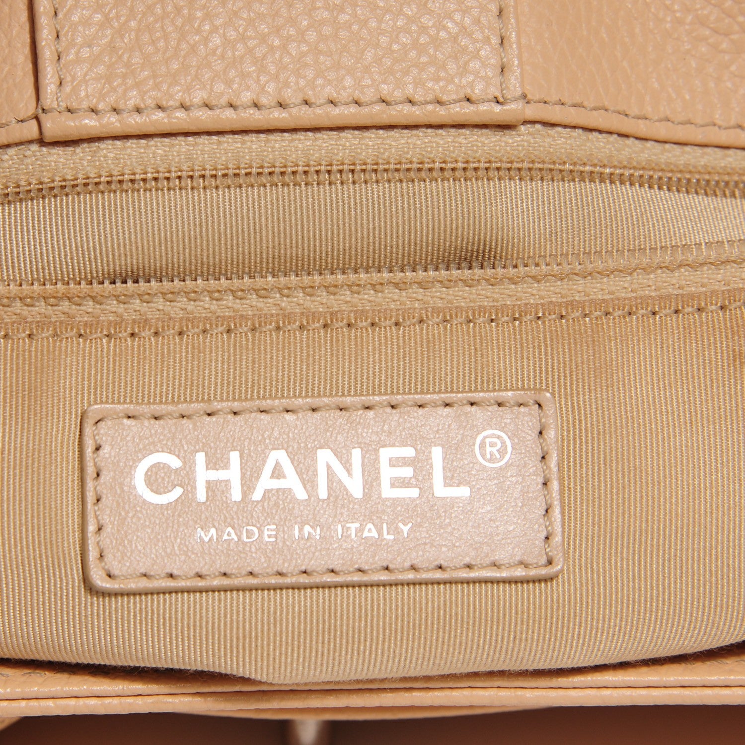 Chanel Calfskin Cerf Executive Shopper Tote Beige 7 of 10