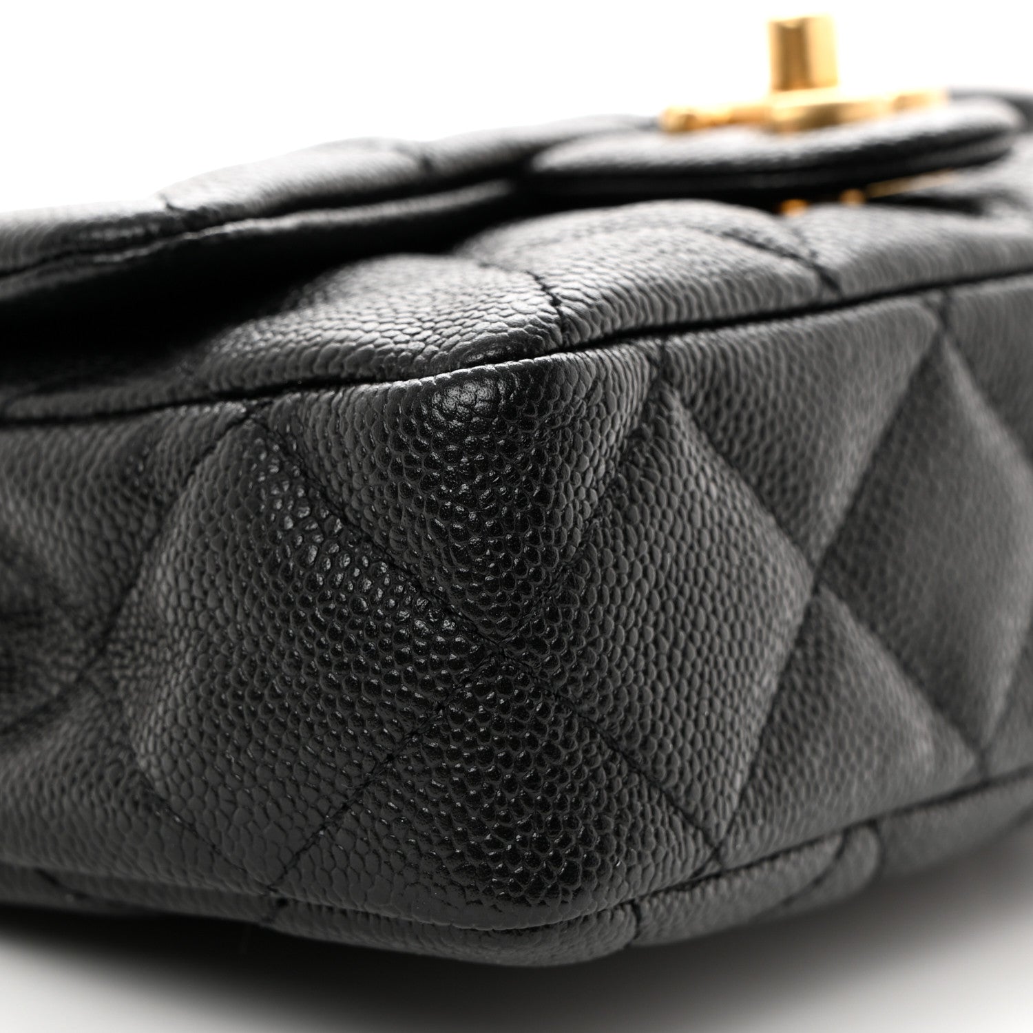 Chanel Caviar Quilted Mini Sweetheart Rectangular Flap Black 9 of 10