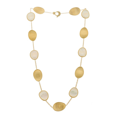 Marco Bicego 18K Yellow Gold Mother of Pearl Lunaria Short Necklace 2 of 5