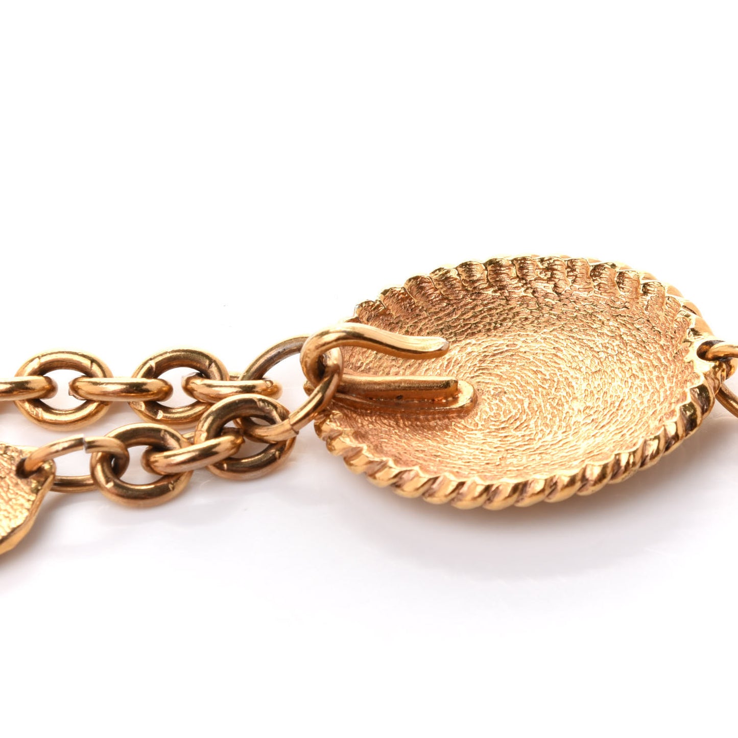 CC Medallion Chain Belt Gold