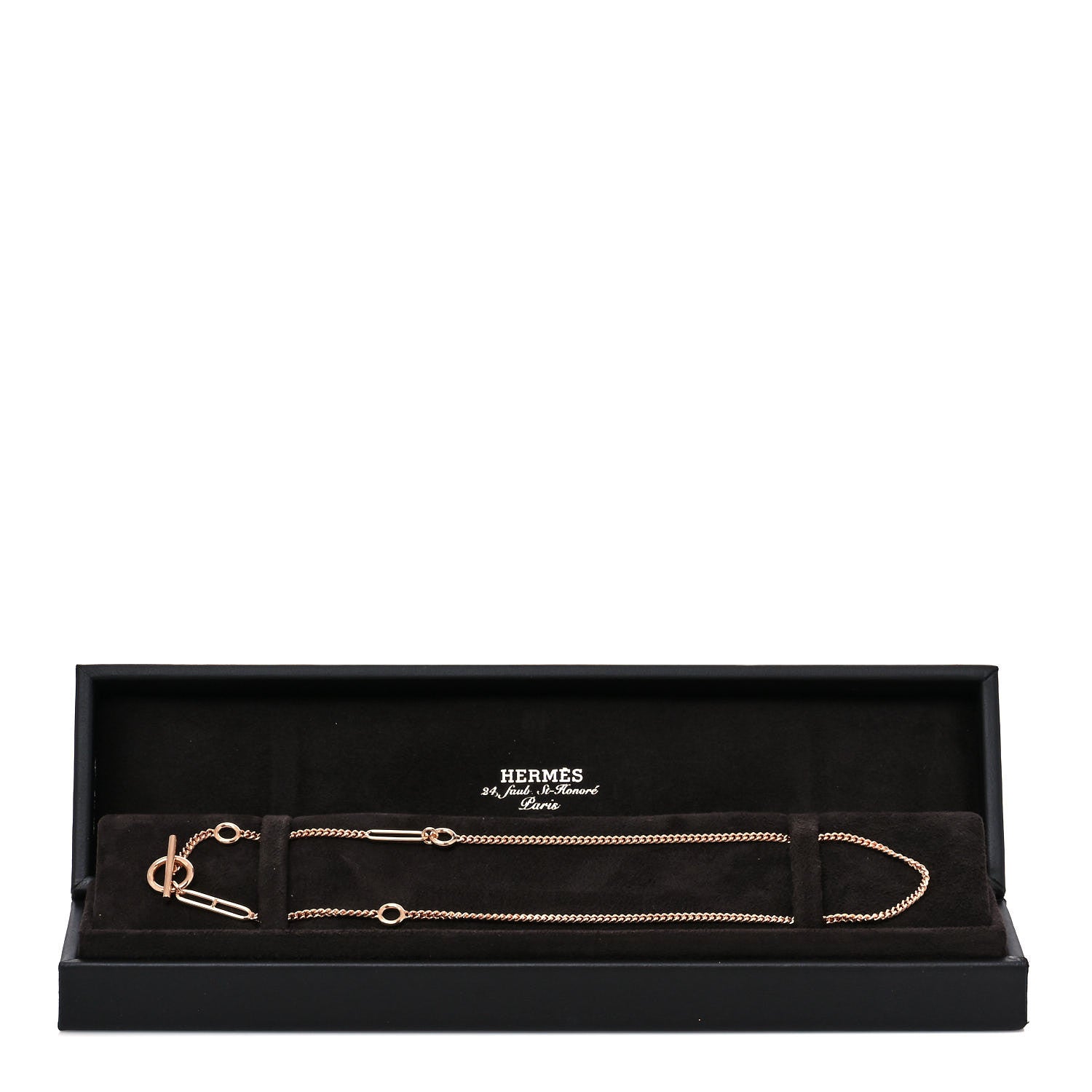 Hermes 18K Rose Gold Echappee Necklace ST 5 of 5