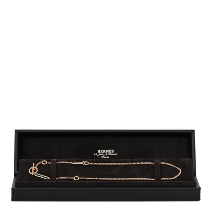 Hermes 18K Rose Gold Echappee Necklace ST 5 of 5
