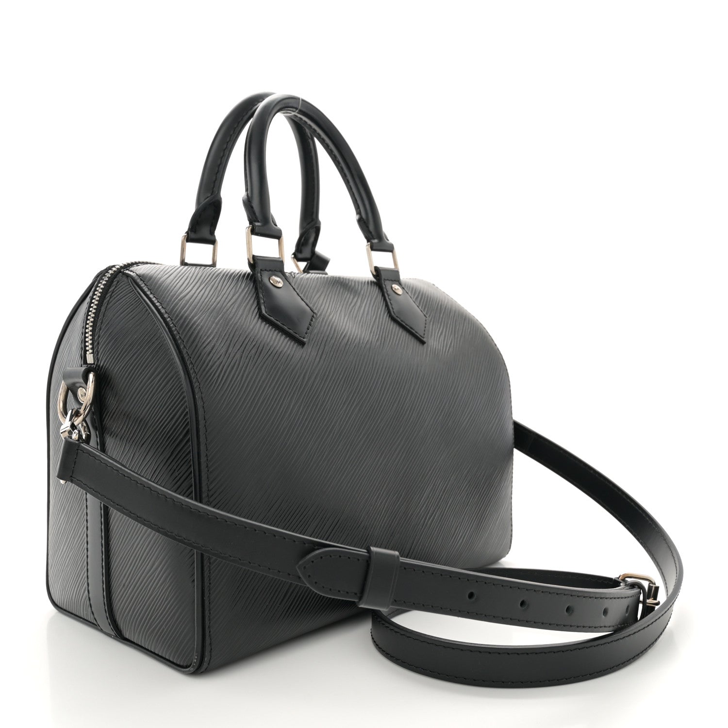 Louis Vuitton Epi Speedy Bandouliere 25 Black 2 of 13