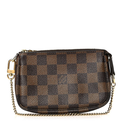 Louis Vuitton Damier Ebene Mini Pochette Accessories 1 of 7