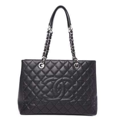 Chanel Caviar Quilted Grand Shopping Tote GST Black 1 of 9