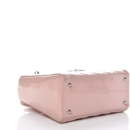 Christian Dior Patent Cannage Medium Lady Dior Rose Clair 4 of 25