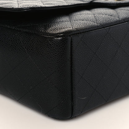 Chanel Caviar Quilted Maxi Double Flap Black 8 of 9