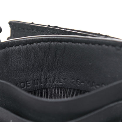 Christian Dior Ultra Matte Lambskin Cannage Small Lady Dior Zip Card Holder Black 8 of 10
