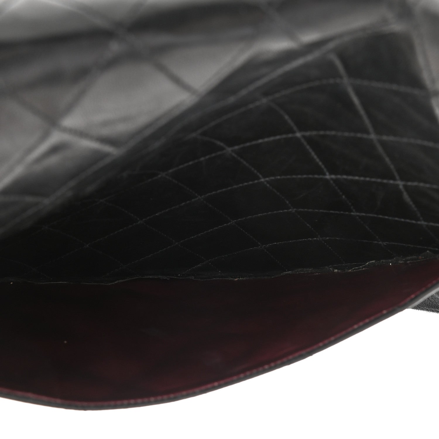 Chanel Lambskin Quilted XL Jumbo Single Flap Black 15 of 16