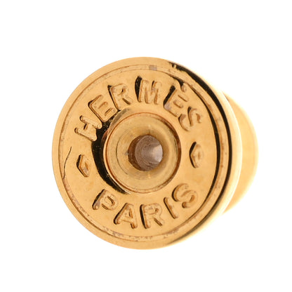 Hermes Gold Lacquered Mini Pop H Earrings White 4 of 5