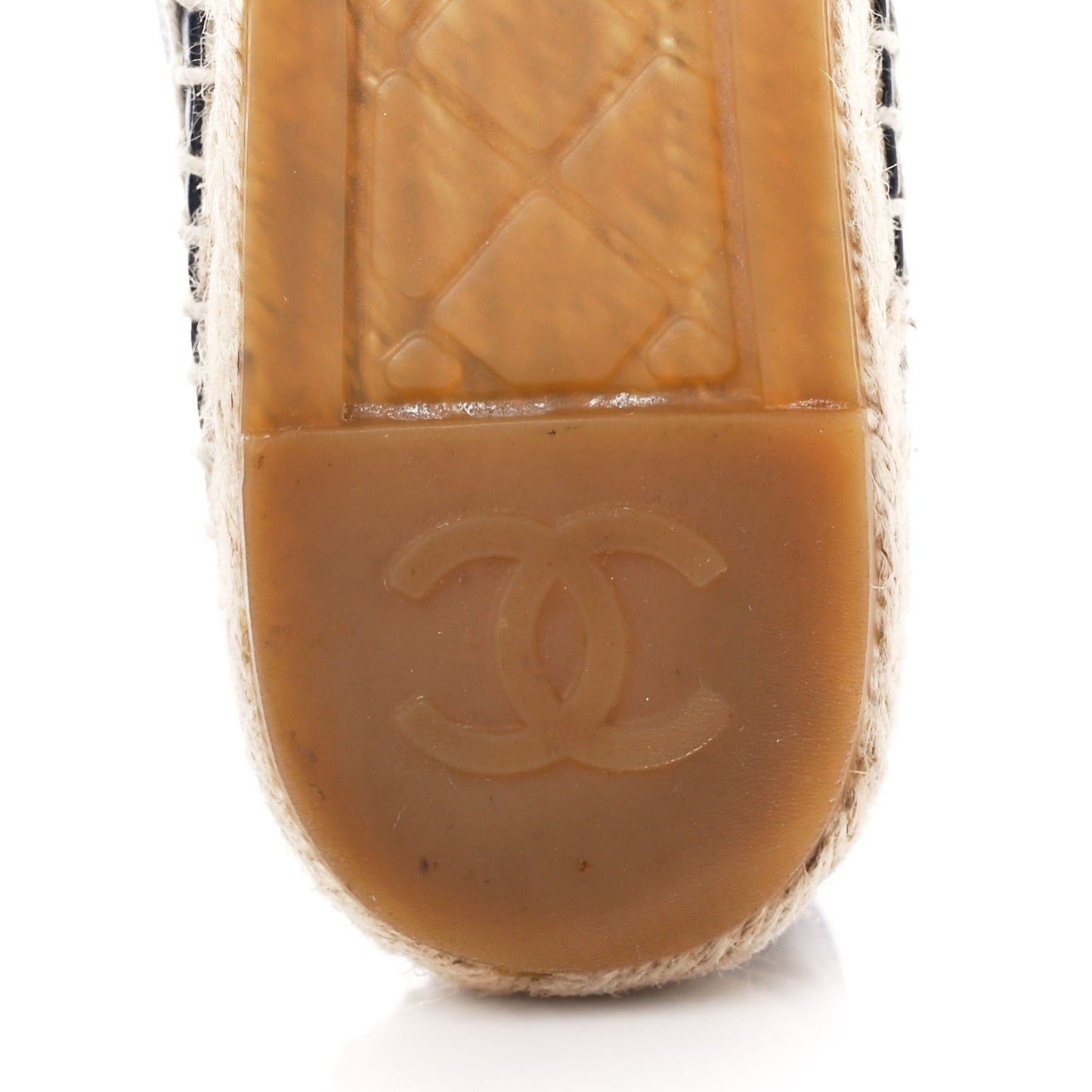 Lambskin CC Espadrilles 35 Navy Black