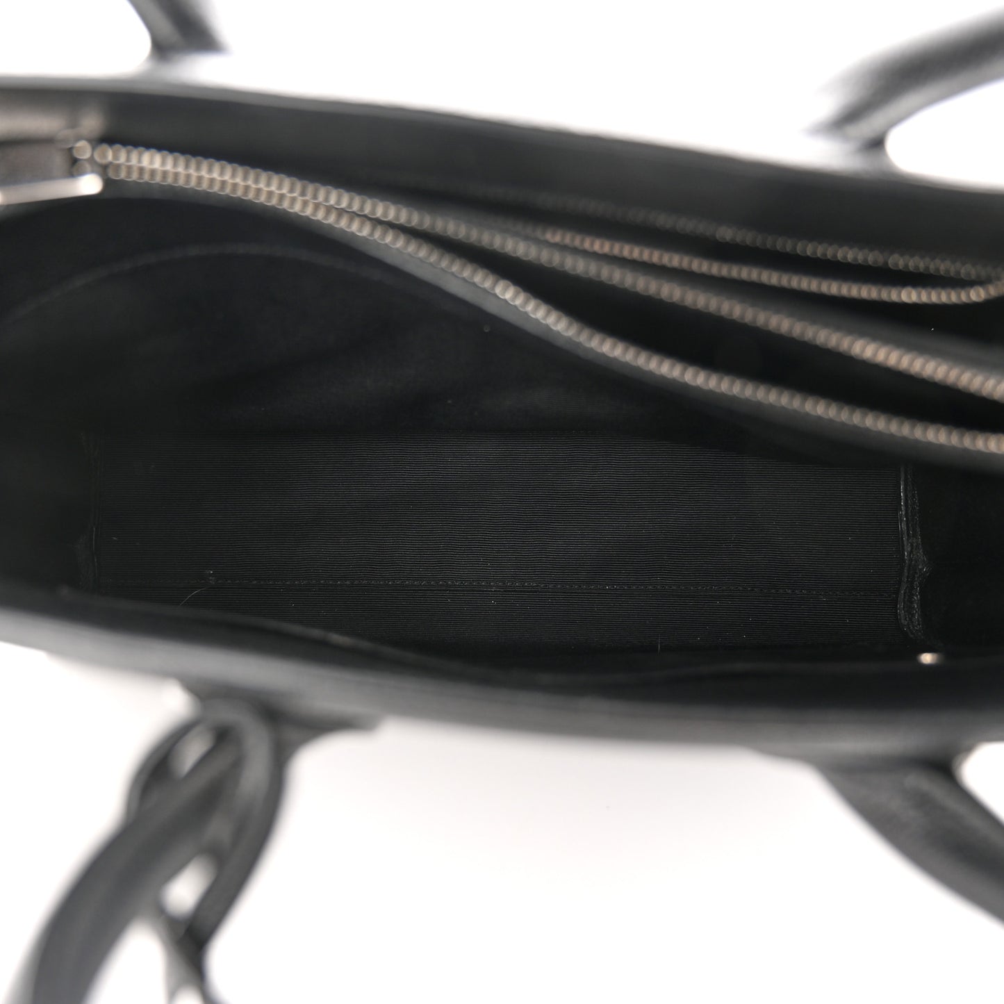 Grained Calfskin Small Sac De Jour Black