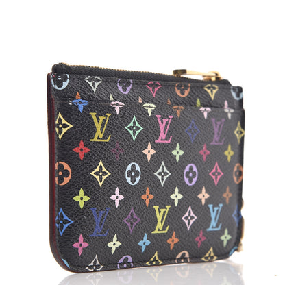 Louis Vuitton Monogram Multicolor Key Pouch Black Grenade 3 of 8