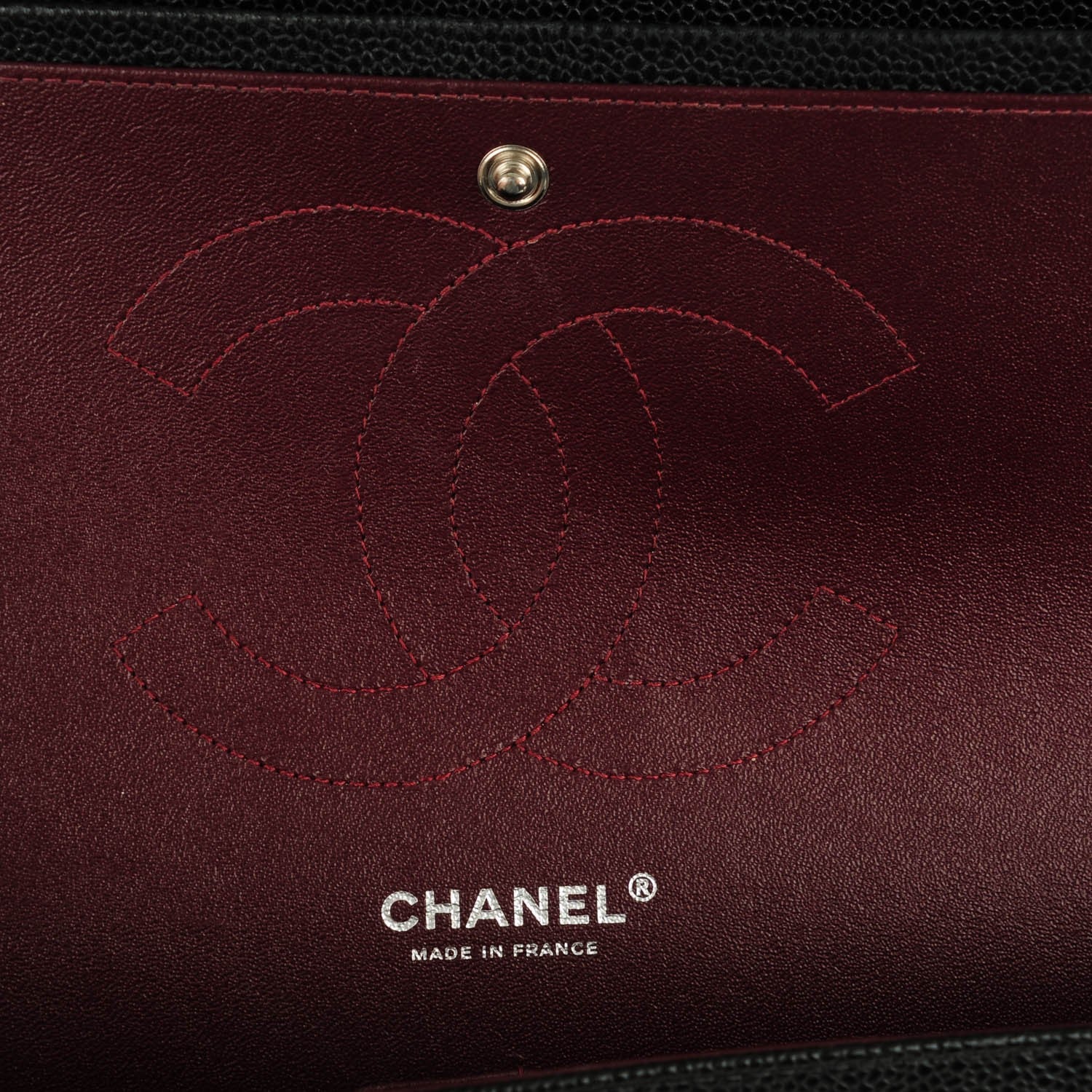 Chanel Caviar Quilted Jumbo Double Flap Black 6 of 8