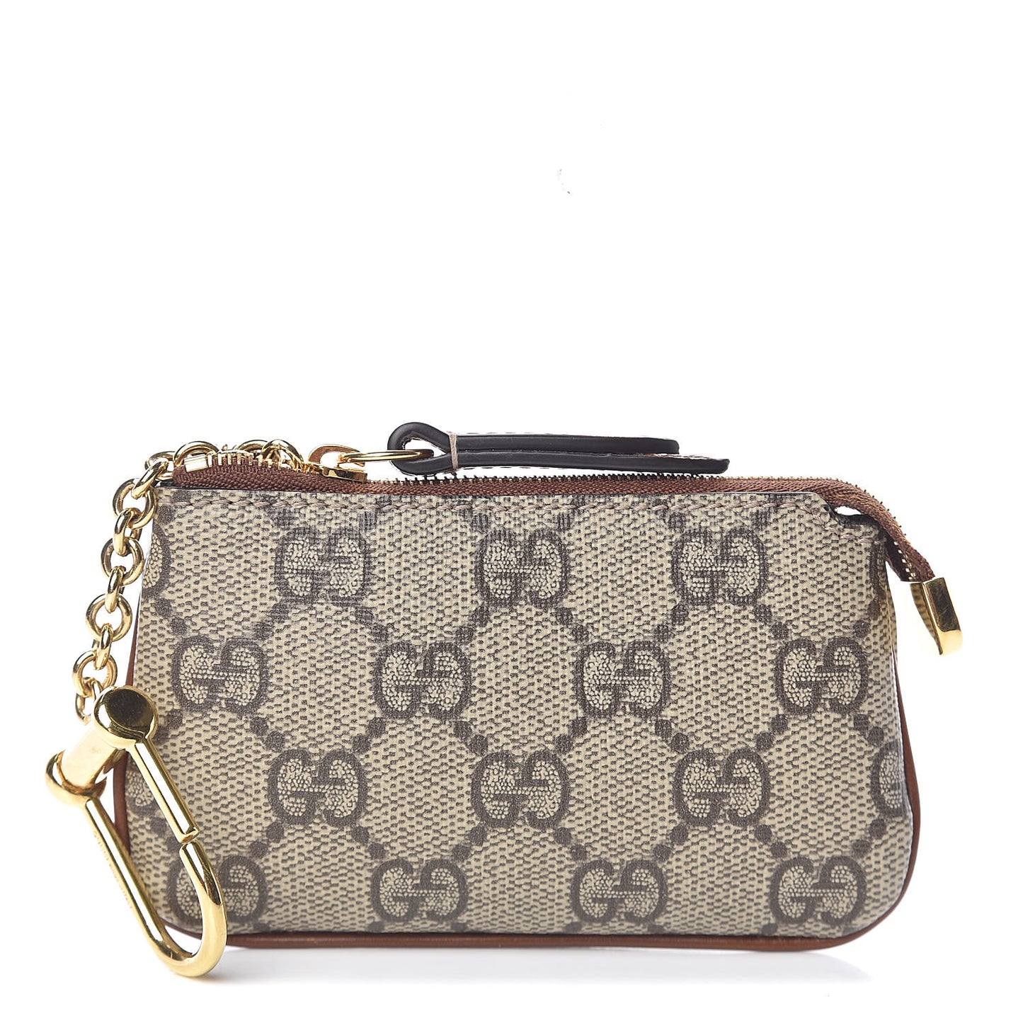 GG Supreme Monogram Key Case Brown