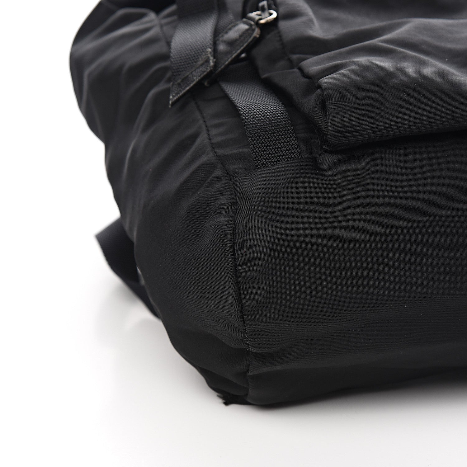 Prada Tessuto Nylon Vela Small Double Buckle Backpack Black 7 of 10