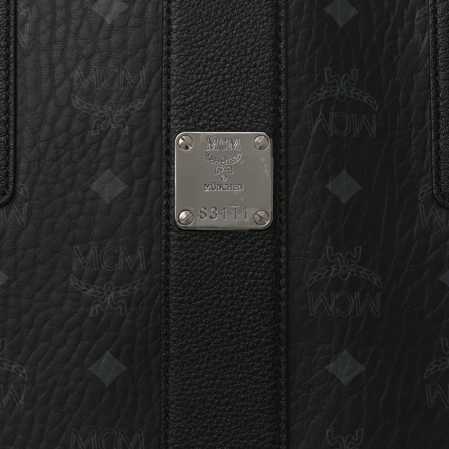 MCM Visetos Medium Liz Reversible Shopper Tote Black 6 of 16