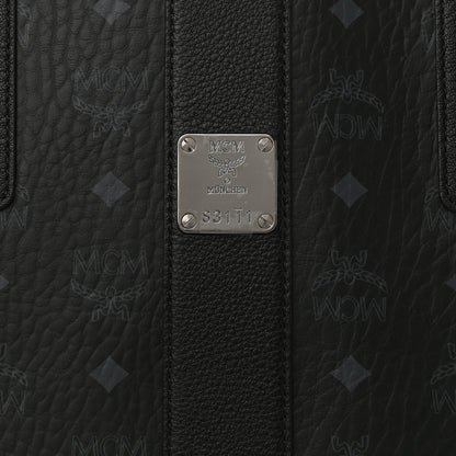 MCM Visetos Medium Liz Reversible Shopper Tote Black 6 of 16