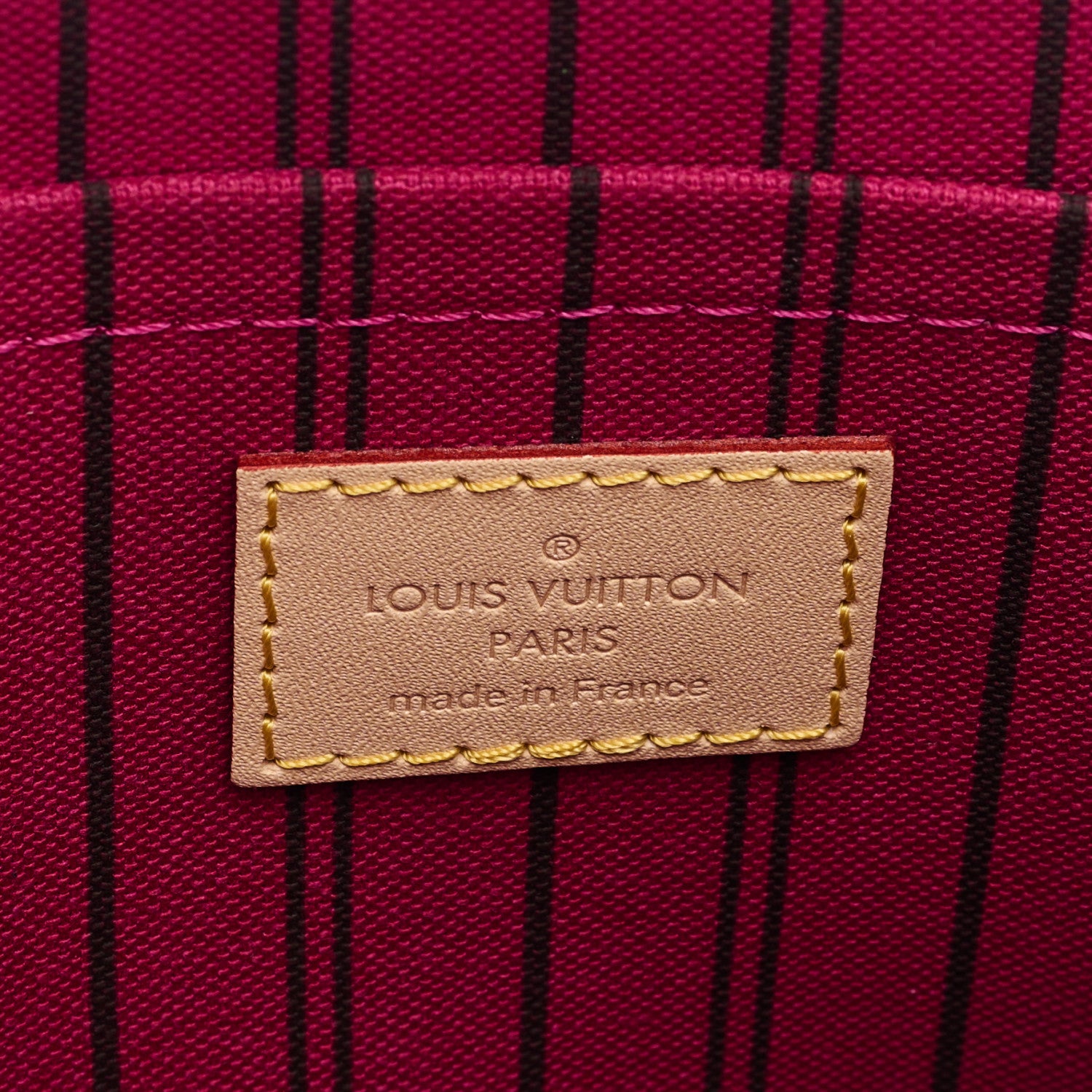 Louis Vuitton Monogram Neverfull MM GM Pochette Pivoine 6 of 6