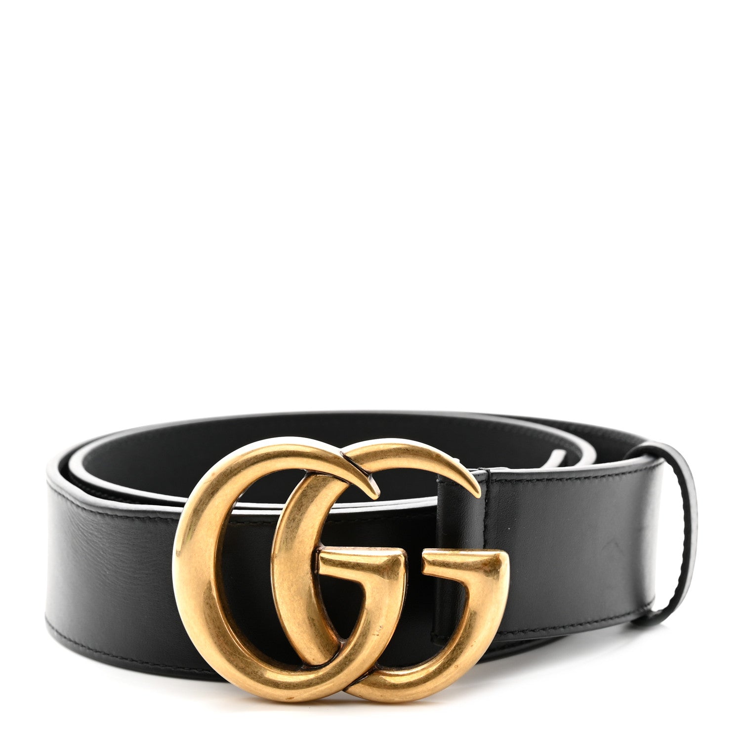 Gucci Calfskin Double G 40mm Belt 85 34 Black 1 of 7