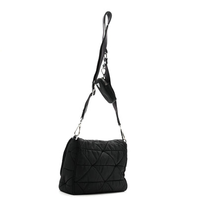 Prada Re-Nylon Quilted Padded Flap Shoulder Bag Black 3 of 14