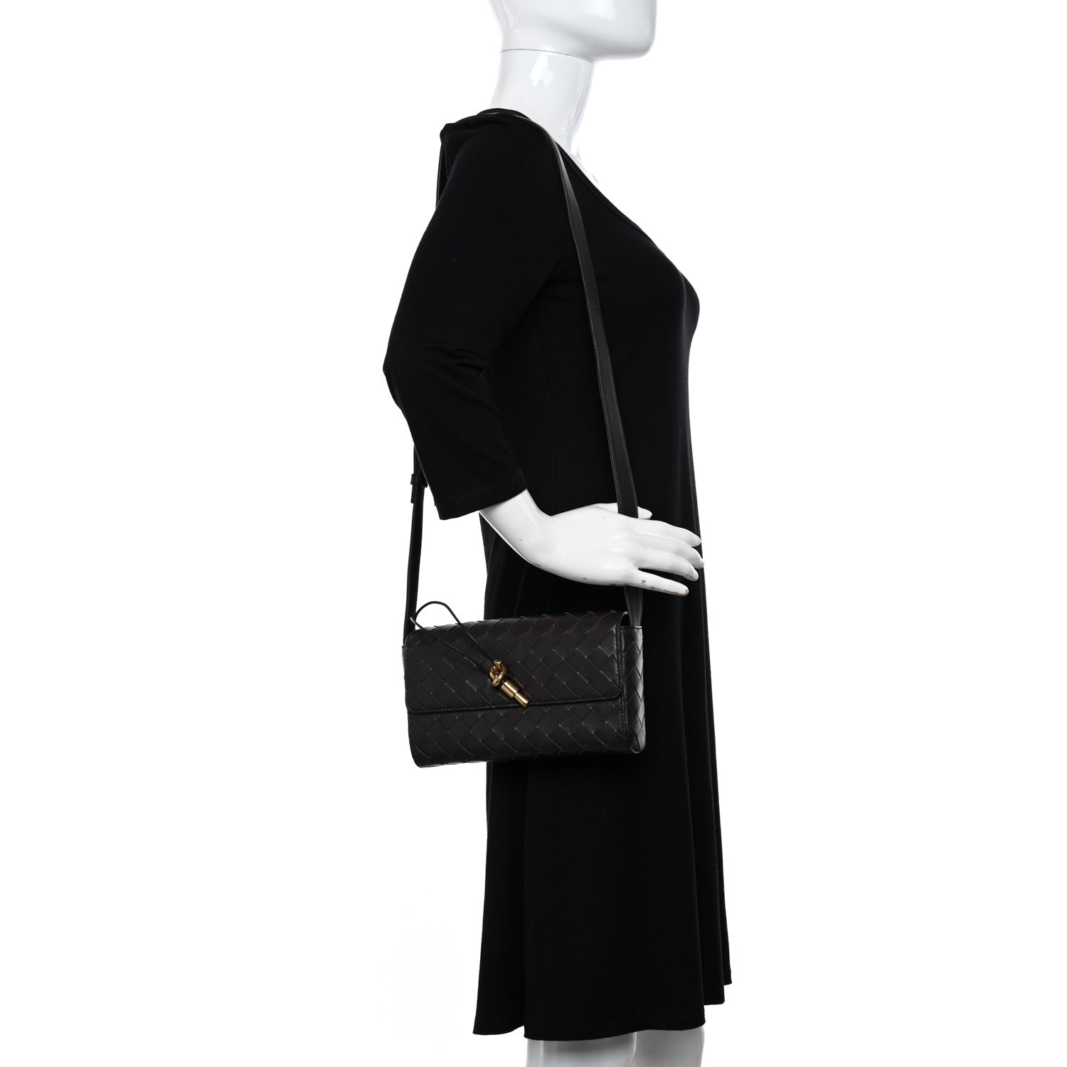 Bottega Veneta Nappa Intrecciato Mini Andiamo Crossbody Bag Fondant 2 of 10