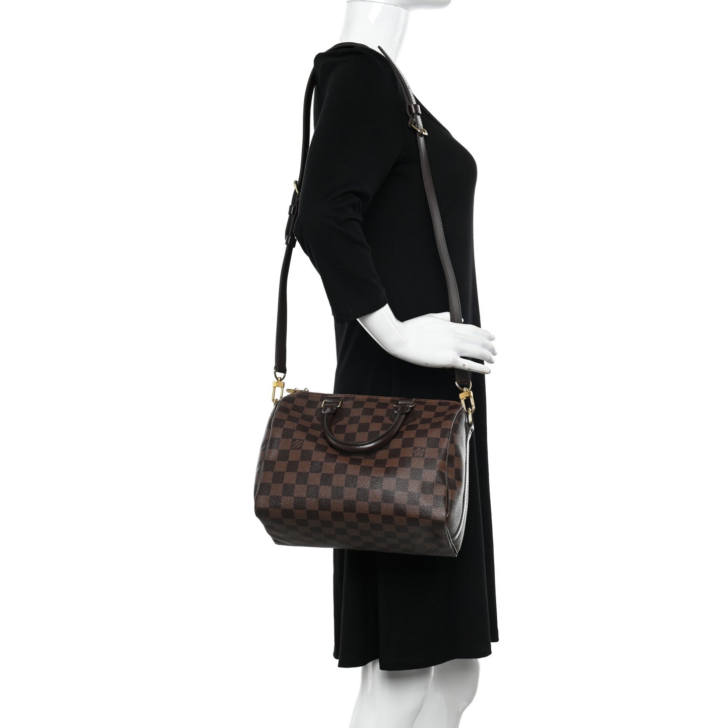 Damier Ebene Speedy Bandouliere 25