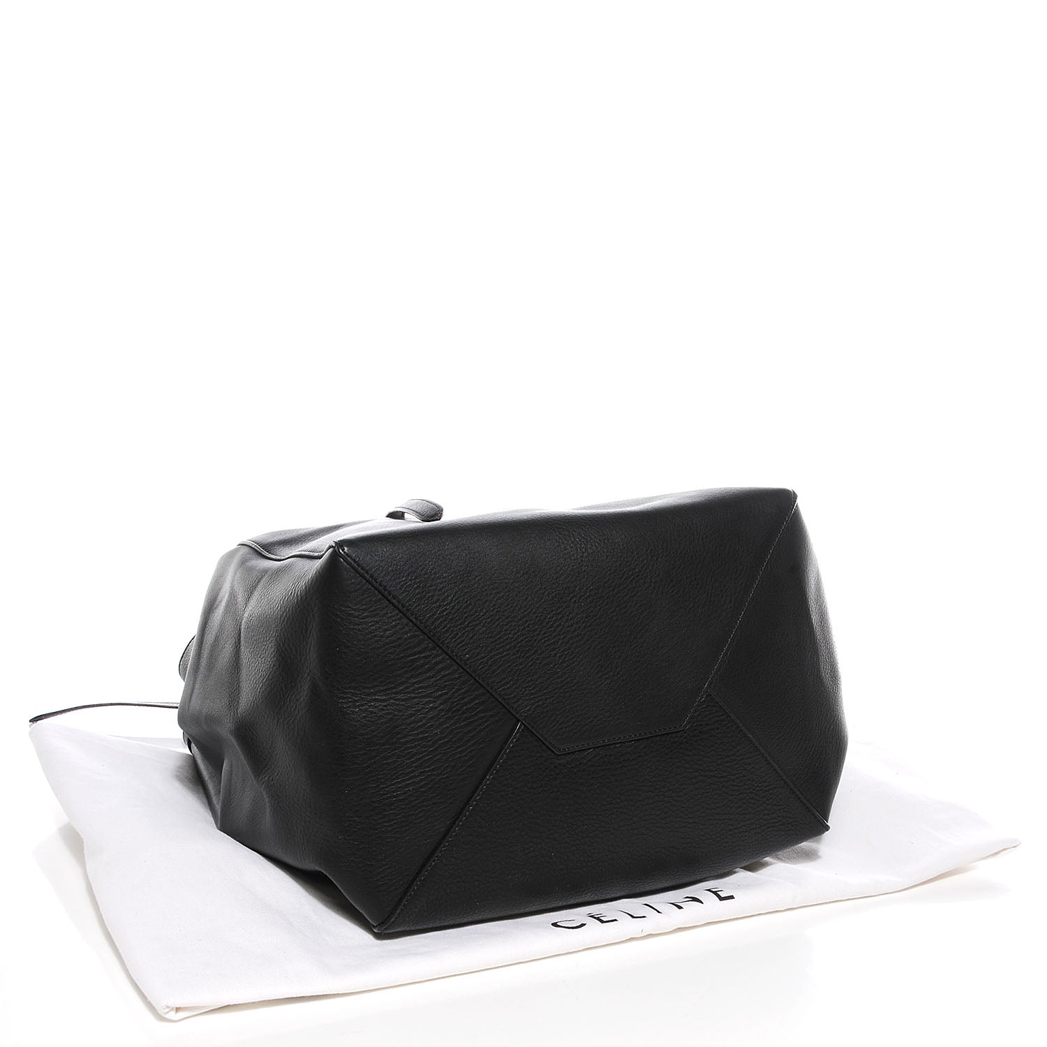 Celine Soft Grained Calfskin Medium Cabas Phantom Black 4 of 9