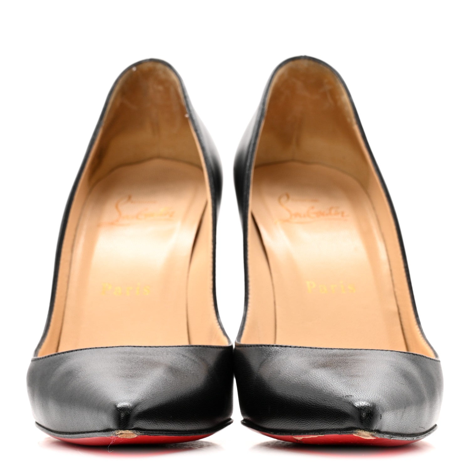 Christian Louboutin Nappa Apostrophy 100 Pumps 36.5 Black 3 of 12